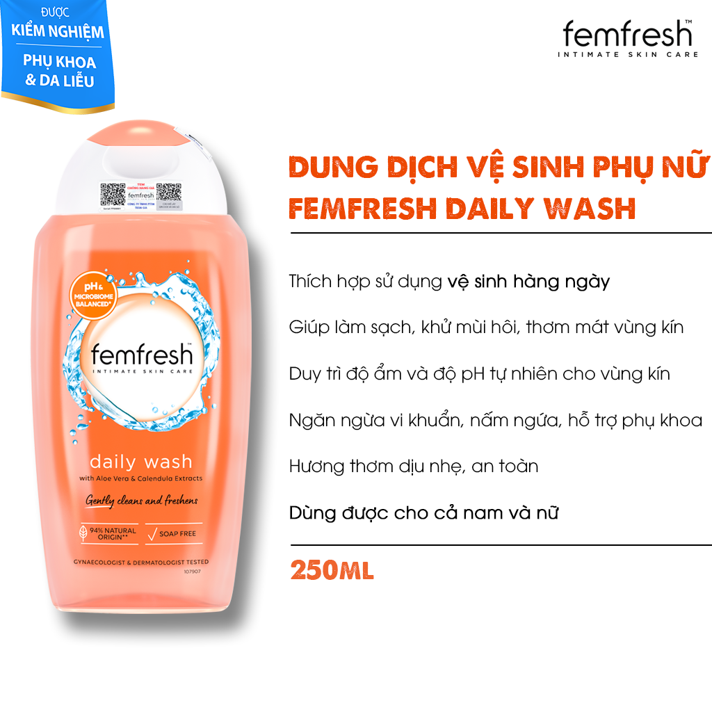 Dung Dịch Vệ Sinh Phụ Nữ Femfresh Daily Intimate Wash 250ml Anh Quốc