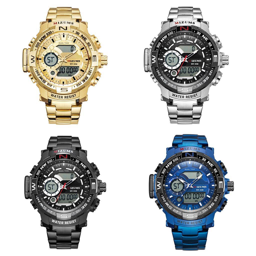 Men Sports Analog  Watch Waterproof Digital Wristwatch