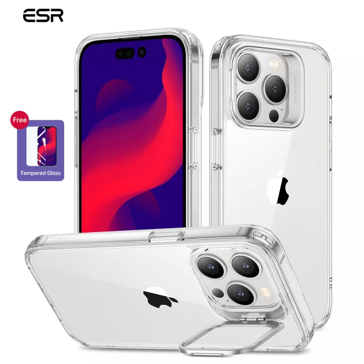 Ốp Lưng ESR Classic Kickstand Case dành cho iPhone 14 / 14 Plus/ 14 Pro / 14 Pro Max- Kèm Kính Cường Lực Màn Hình- Hàng Chính Hãng