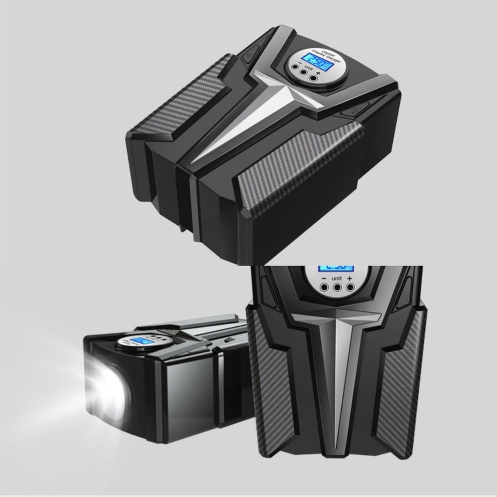 Máy bơm lốp ô tô xe máy 12V CYLINDER Carbon LCD - AsiaMart