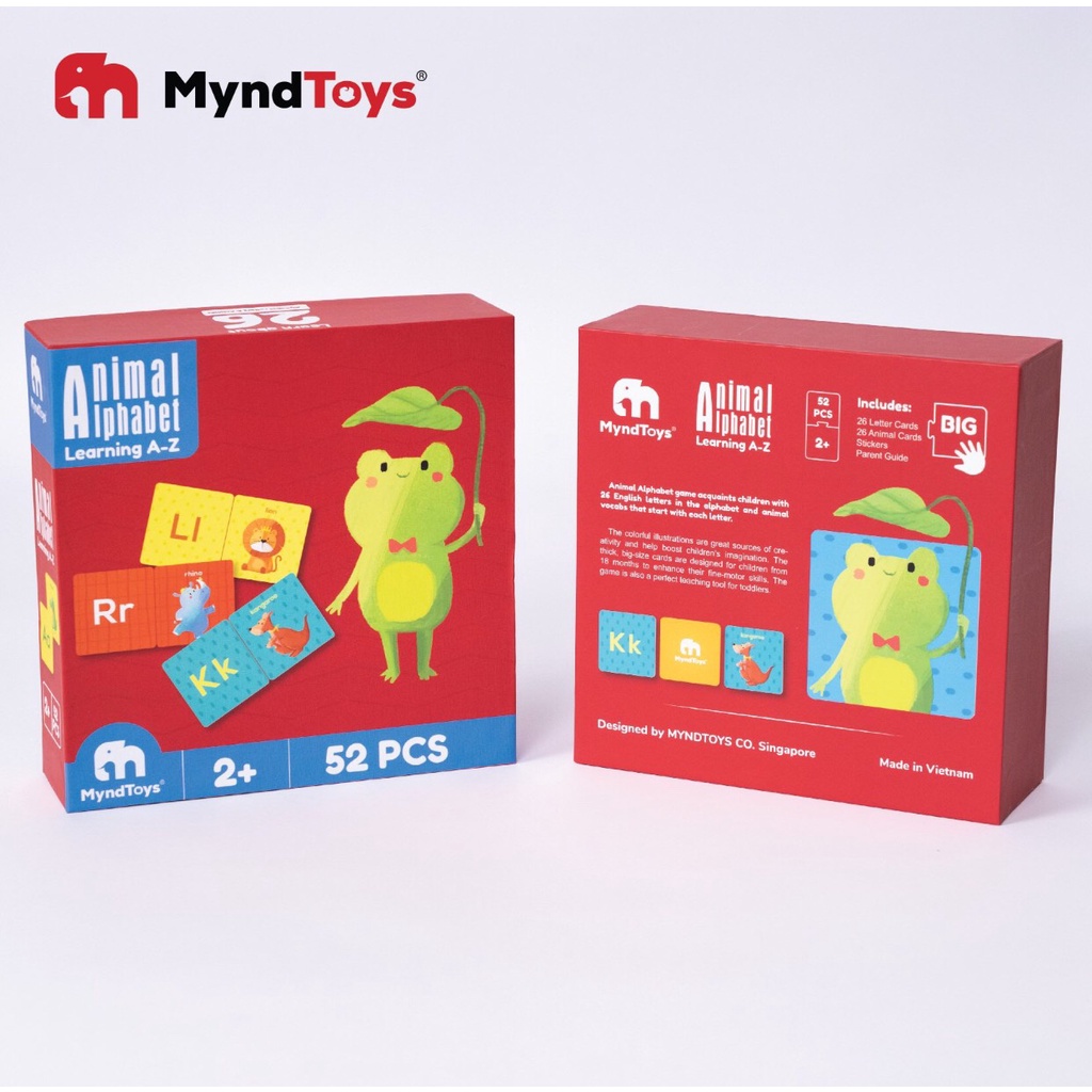 Đồ Chơi Xếp Hình MyndToys Animal Alphabet Dành Cho Các Bé Trên 2 Tuổi