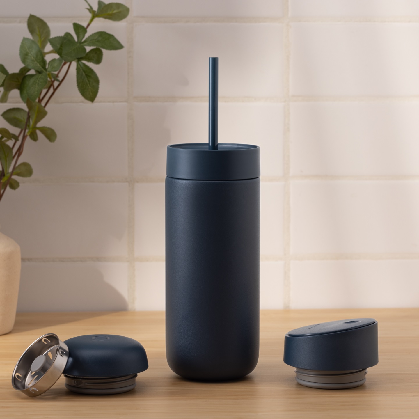 Bình giữ lạnh cà phê Fellow Carter Cold Tumbler 592ml - Stone Blue - có tráng sứ bên trong,