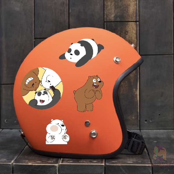 Miếng dán Stickers chủ đề We Bare Bears