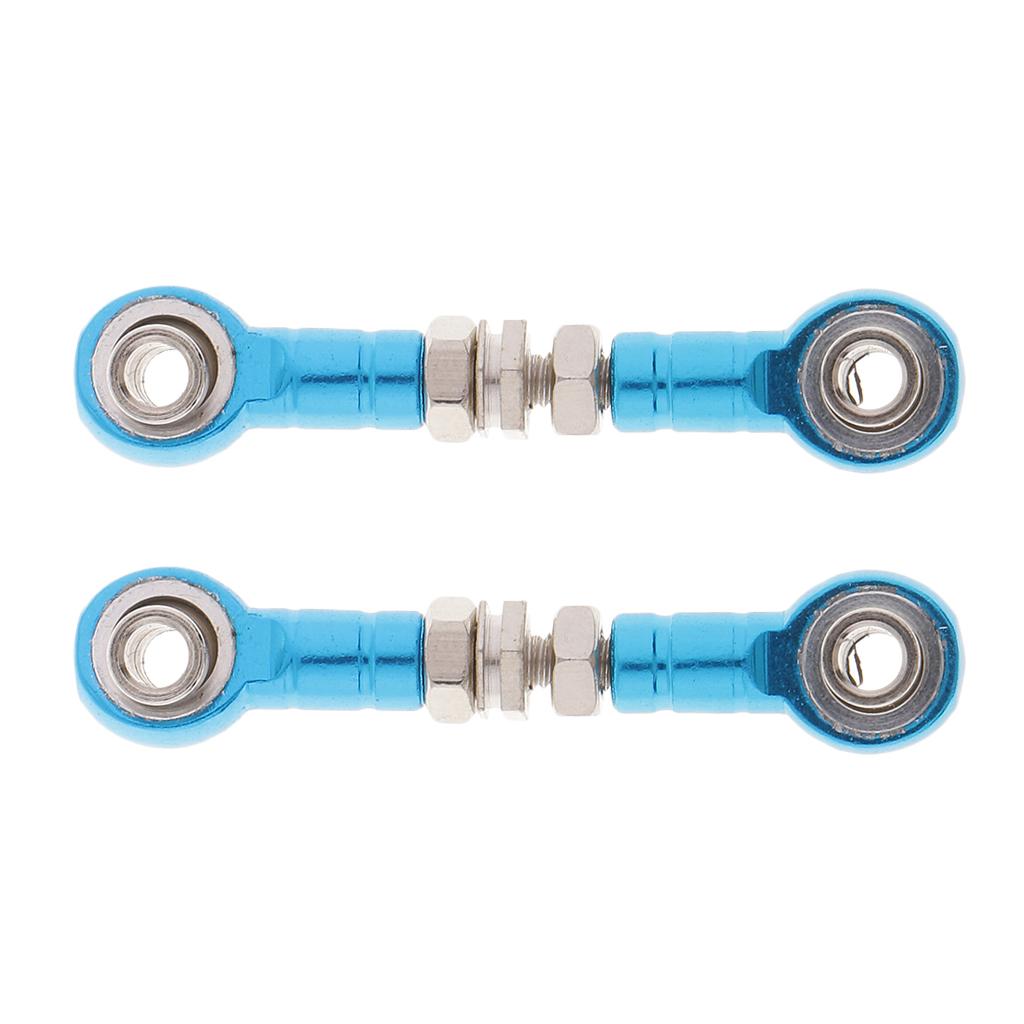 2 xAdjustable Servo Liên Kết Kéo Chỉ Đạo Thanh Vũ Khí cho Xe RC Phụ Tùng