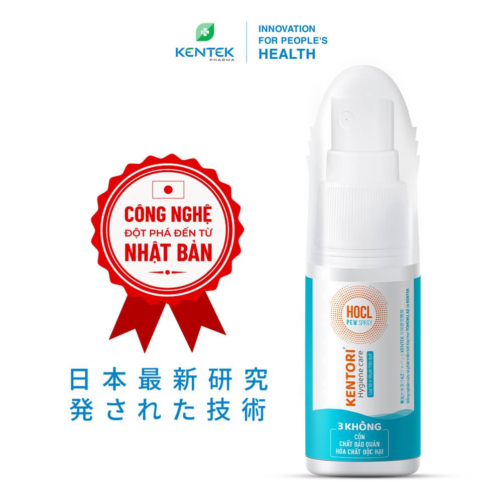 Xịt khuẩn, khử trùng, khử mùi - Sạch khuẩn nhanh trong 5 giây Kentori Hygiene Care | Chai 30ml