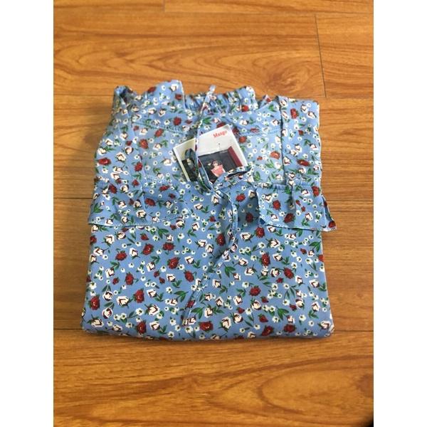 Đồ bộ nữ,đồ ngủ mặc nhà lửng 9 tấc vải lụa mango họa tiết hoa nhí siêu cưng size 47-60lg