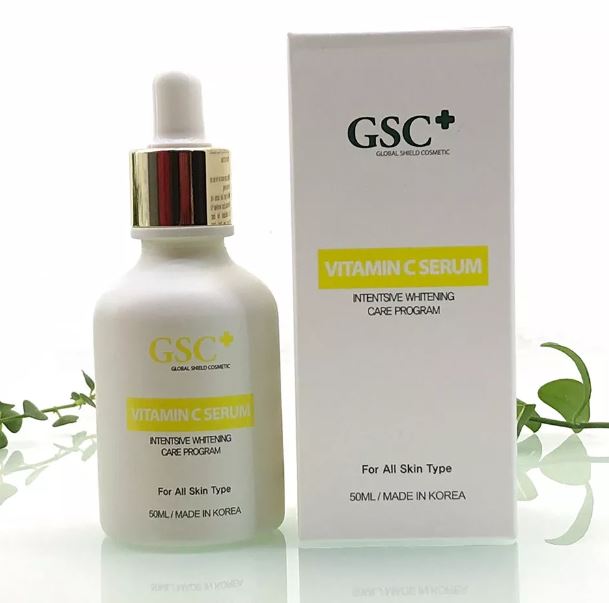 Tinh chất Serum hỗ trợ trị thâm, trắng sáng da GSC Vitamin C serum size 50ml