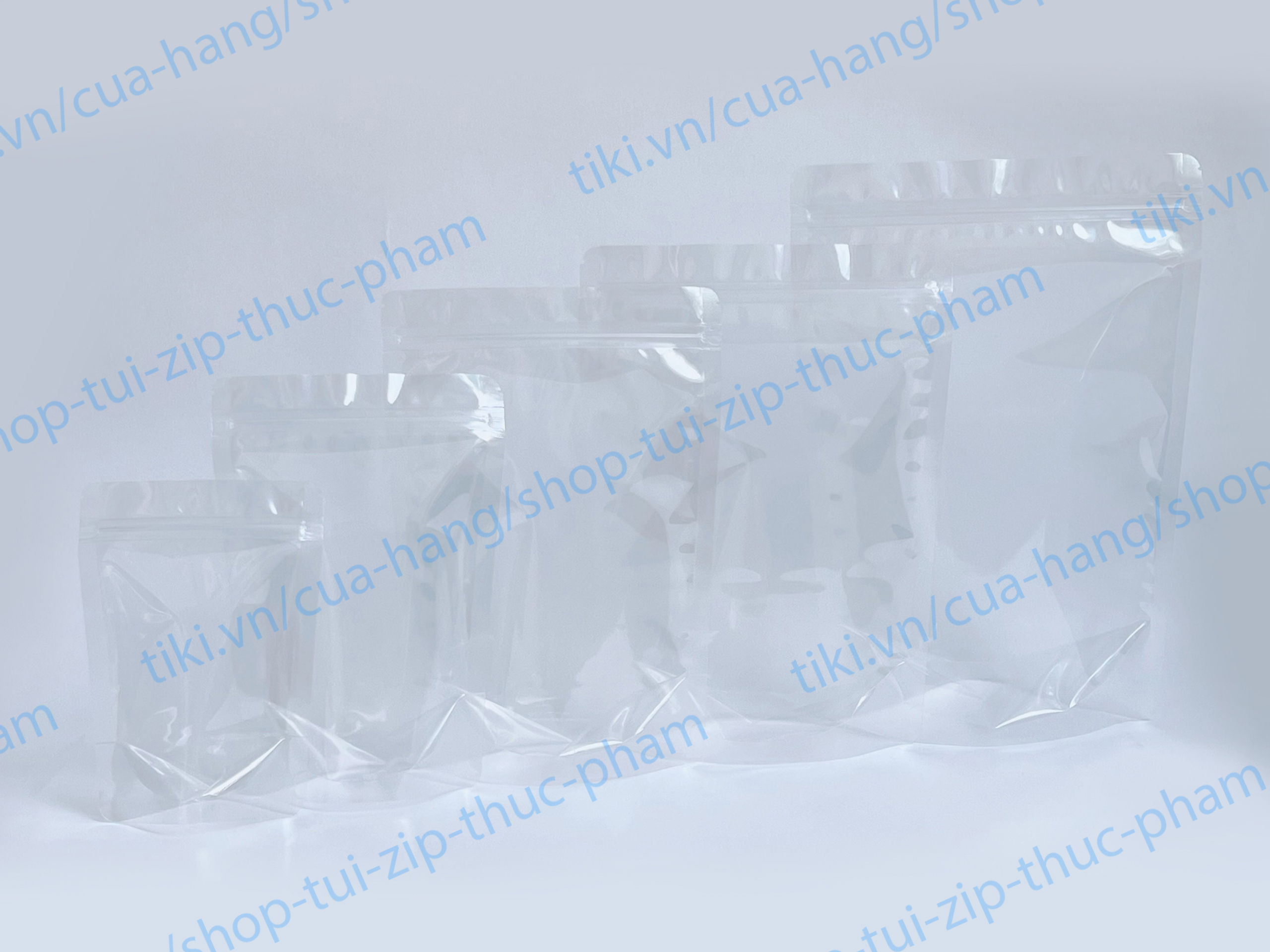 1kg Túi Zip đáy đứng trong suốt đựng trà chanh, trà sữa