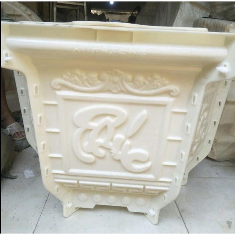 Khuôn chậu lục giác 80 mẫu phúc lộc thọ trộn tùng cúc chim