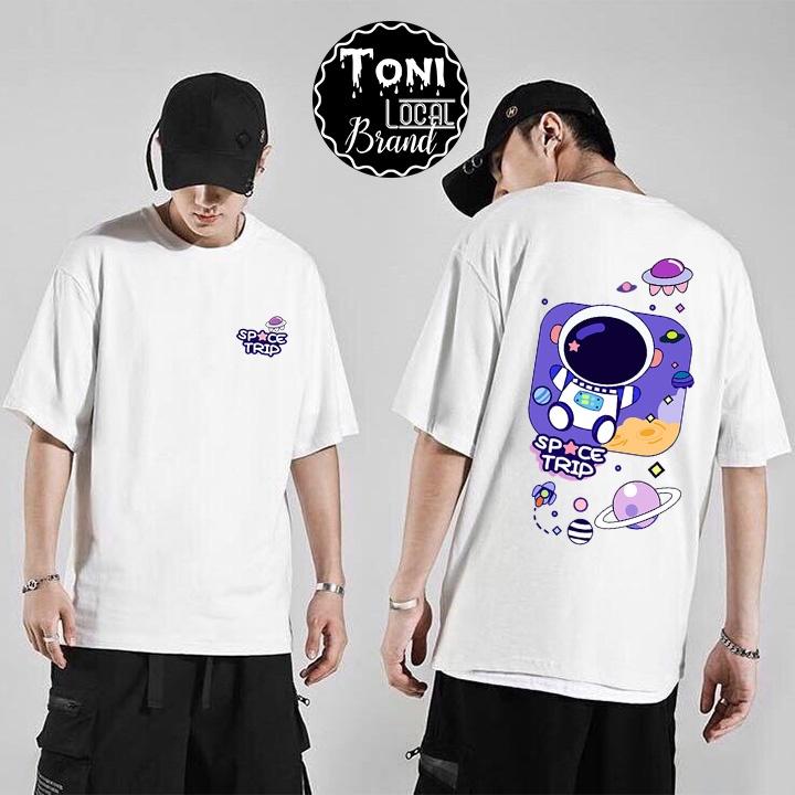Áo Thun Tay Lỡ Local Brand SPACE TRIP Cotton 100 nam nữ Unisex