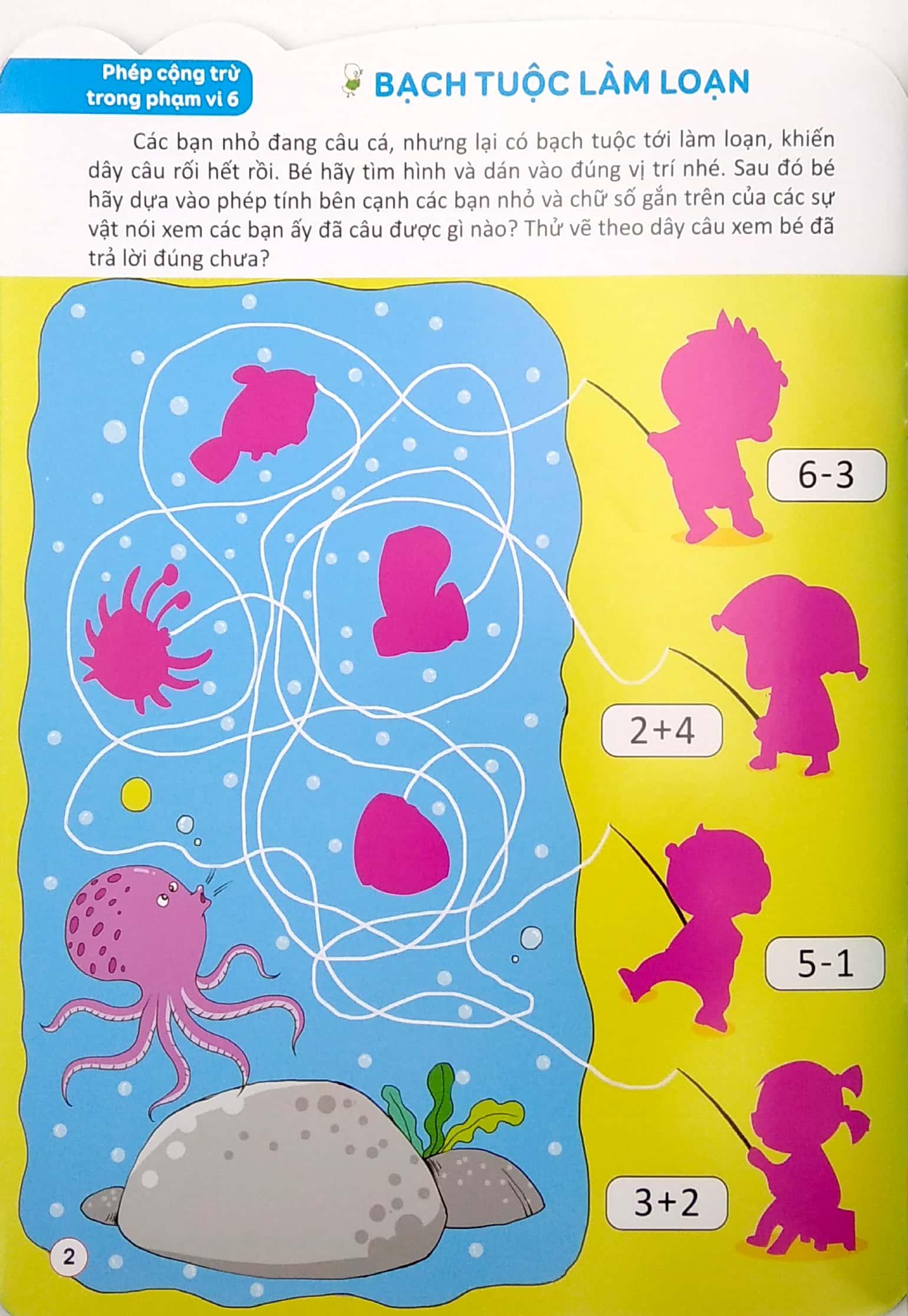 Bóc Dán Hình Thông Minh Phát Triển Khả Năng Tư Duy Toán Học IQ EQ CQ (5-6 Tuổi) - 198 Sticker (Quyển 2)