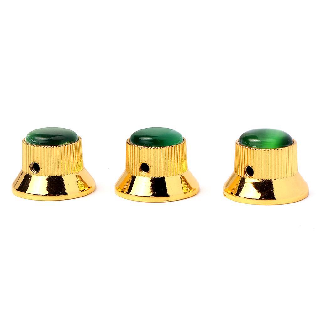 Pack of 3 Electric Guitar Knobs for Musical Instrument Accessory