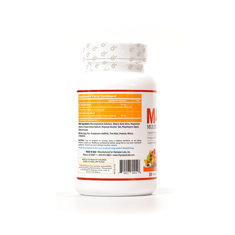 Viên Uống Bổ Sung Vitamin M4G Multi Vitamin For 50+ Cho Người Trên 50 Tuổi Olympian Labs Hộp 30 Viên