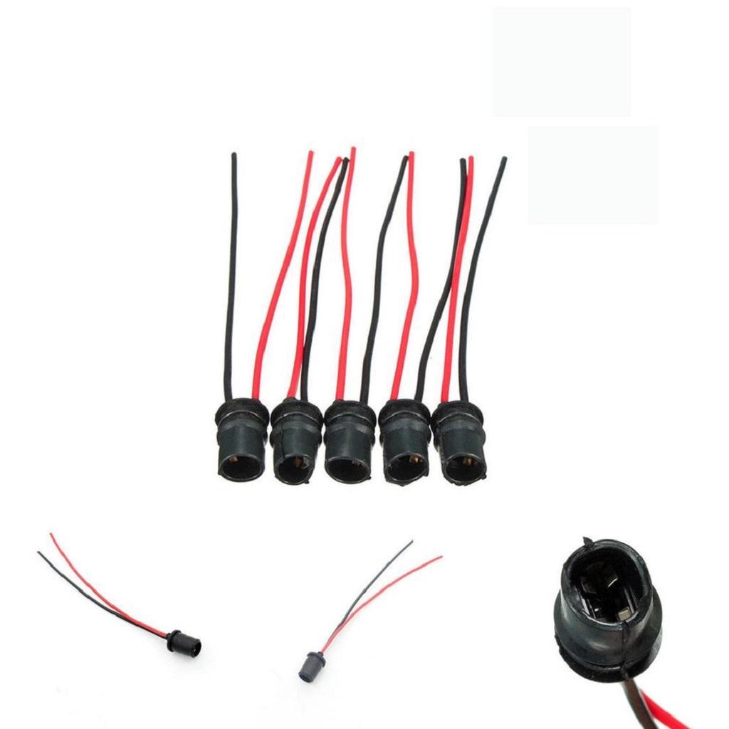 5packs T10  Wedge Light Bulb Socket Connector Holder For Auto Truck Boat
