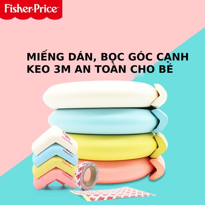 Miếng bịt góc và miếng dán cạnh cao cấp Fisher Price chống va đập cạnh bàn, bảo vệ cho bé