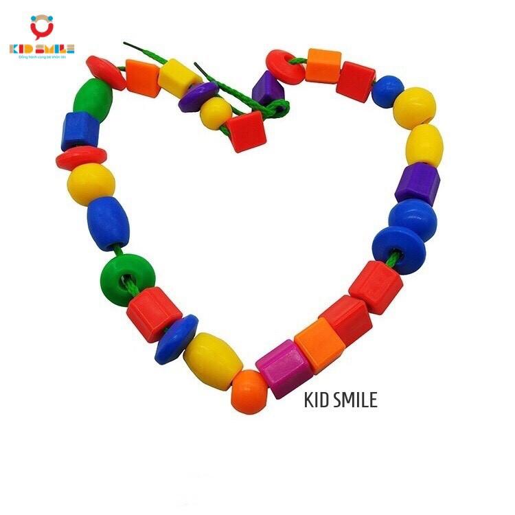 Đồ chơi trẻ em - Xâu 90 hạt ( kèm 3 dây xâu ) - DOZKIDZ