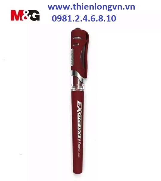 Combo 5 cây Bút nước - bút gel 0.7mm M&amp;G - GP1115 màu đỏ