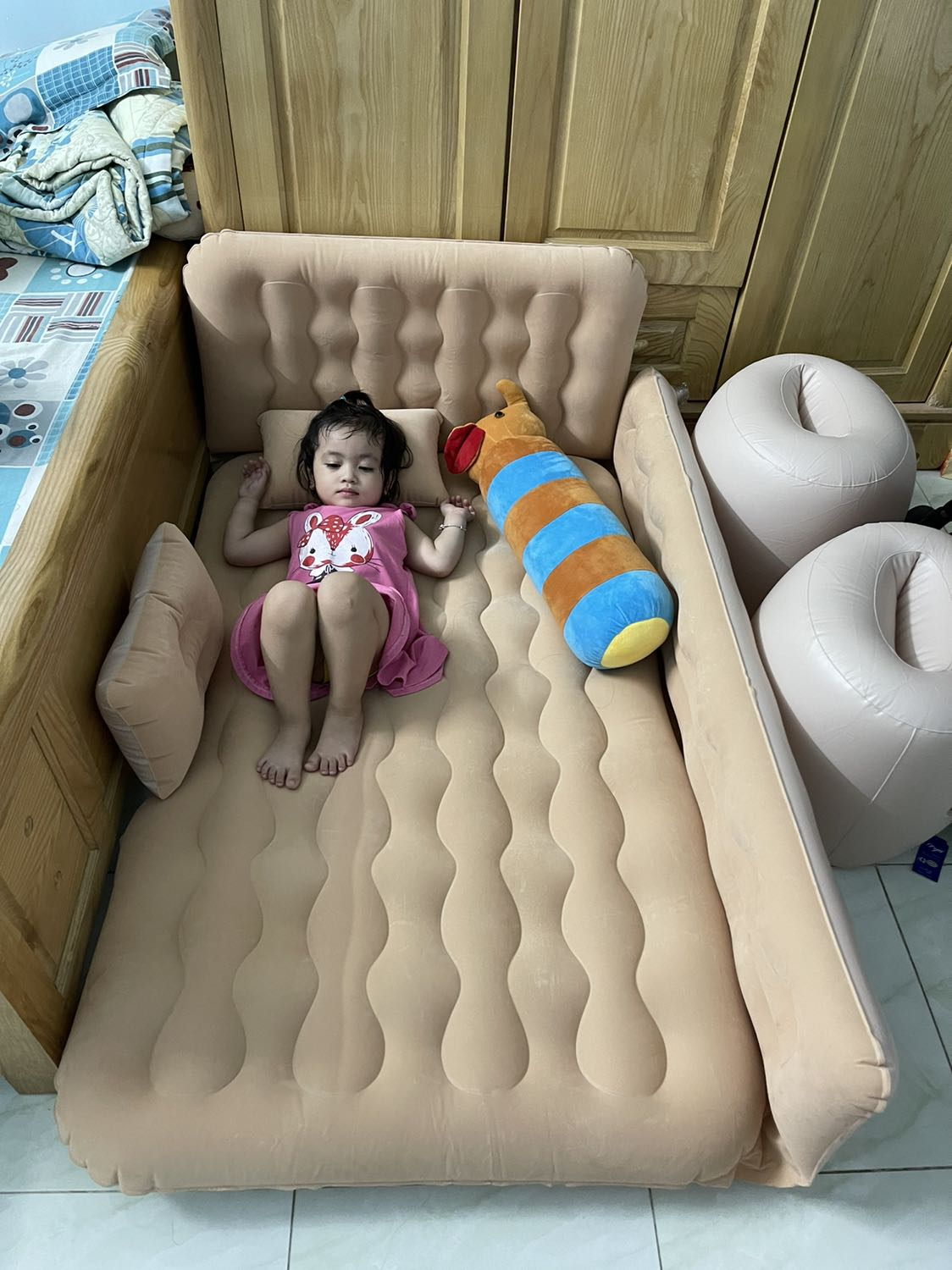 Giường Nệm Đệm Hơi Ô Tô Cao Cấp PHIÊN BẢN MỚI dùng cho Xe Hơi 4 đến 7 chỗ (bán tải, sedan, SUV, ...)