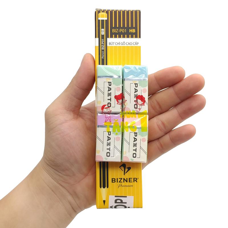 Hộp 10 Bút Chì Gỗ HB Cao Cấp Bizner BIZ-P01