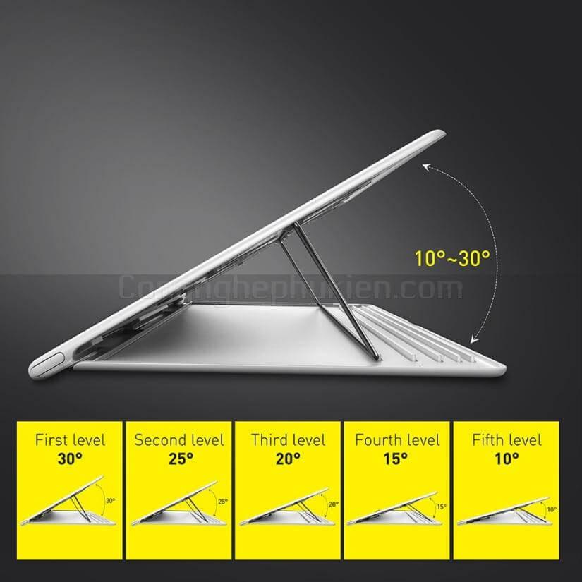 Đế Tản Nhiệt MacBook Kiêm Giá Đỡ Xếp Gọn Di Động Baseus - Hàng chính hãng