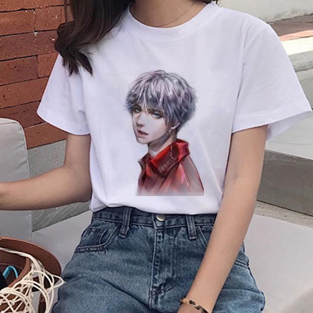 Áo Phông Mùa Hè Ngắn Tay Kpop Hàn Quốc