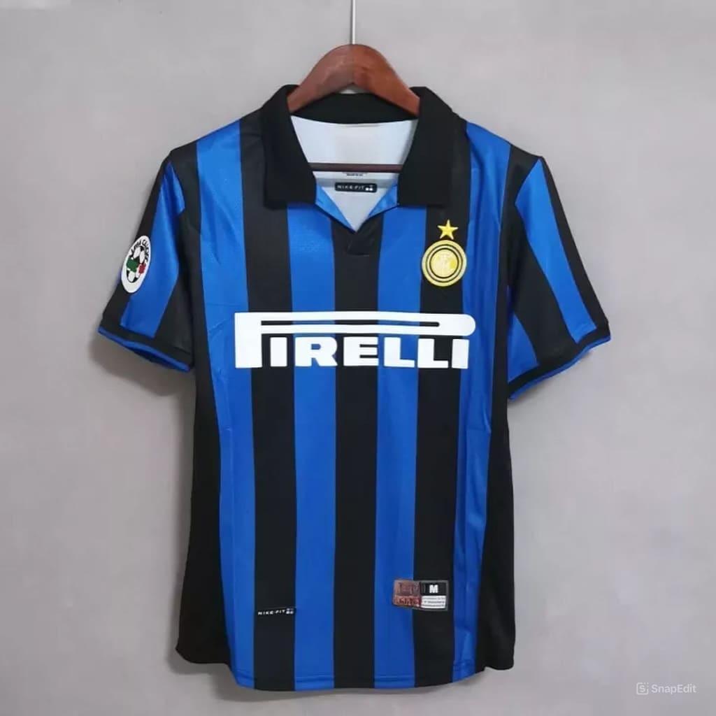 Áo Bóng Đá Retro Inter Milan 1998/1999 - Sân Nhà bản cao cấp vải Cotton Polyester
