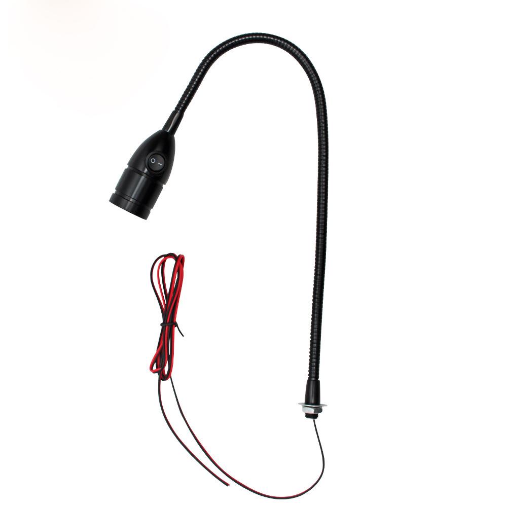 3W LED máy công cụ máy công cụ CNC LIGALIBLE L40CM Workshop Workshop Đèn làm việc Đèn công nghiệp từ tính màu đen DC12V 24V