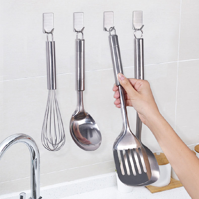 Set 20 Móc Treo Dán Tường GIHOME Inox 304 Thiết Kế Nhỏ Gọn