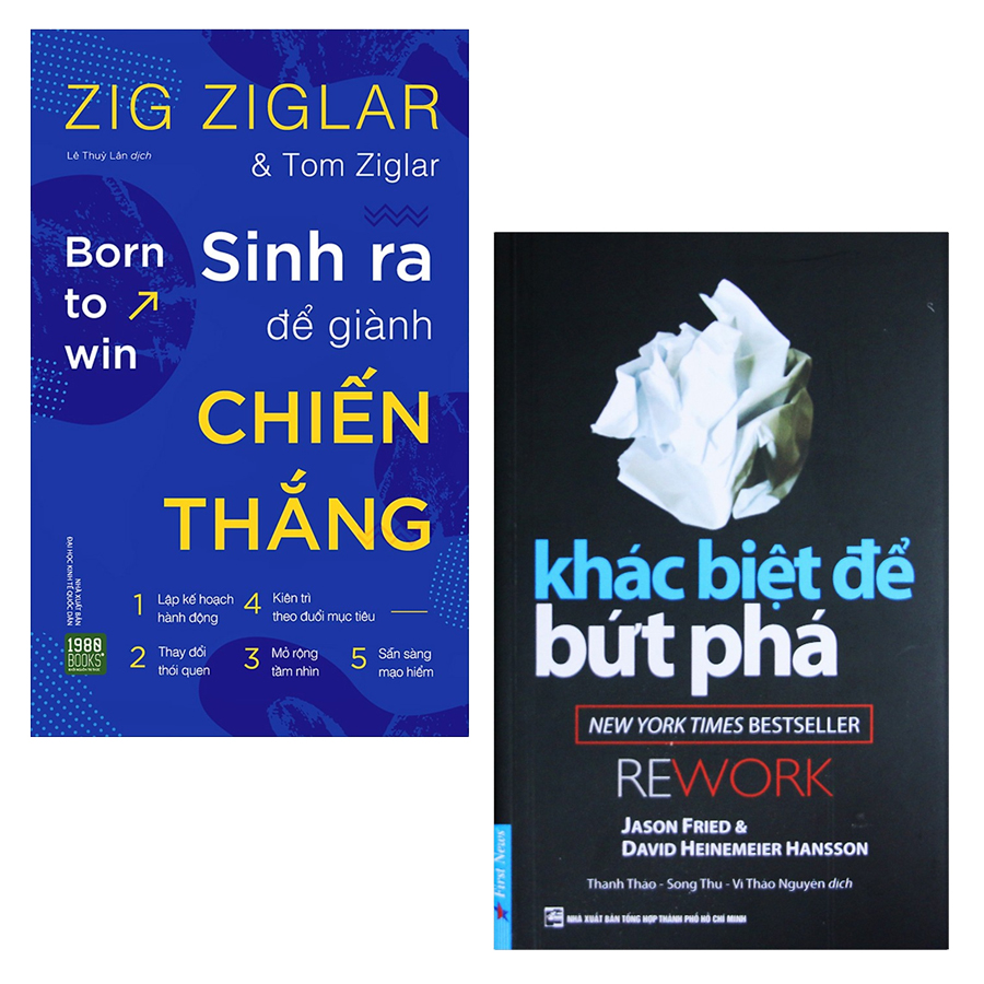 Combo Sách Khác Biệt Để Chiến Thắng: Khác Biệt Để Bứt Phá, Sinh Ra Để Giành Chiến Thắng - Born To Win