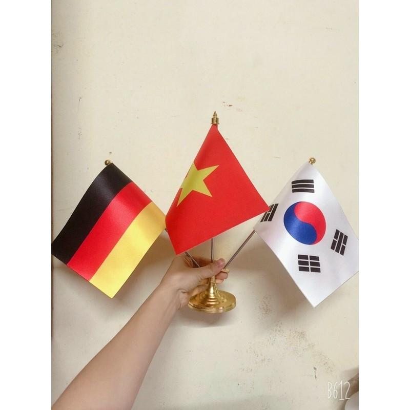 Cờ để bàn đế 3 inox