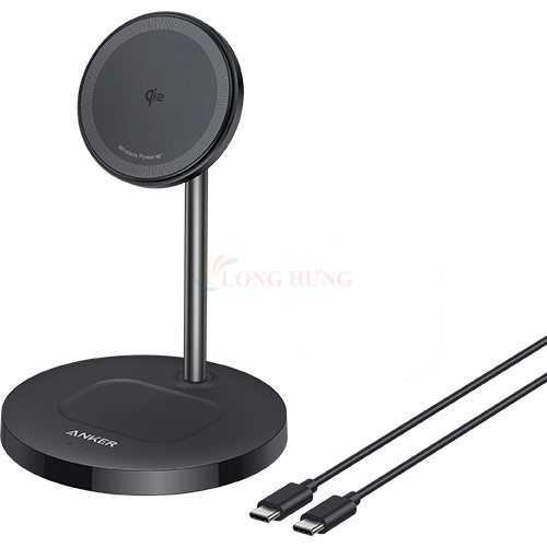 Đế sạc Anker MagGo Wireless 2 in 1 USB-C 15W A2544 - Hàng chính hãng