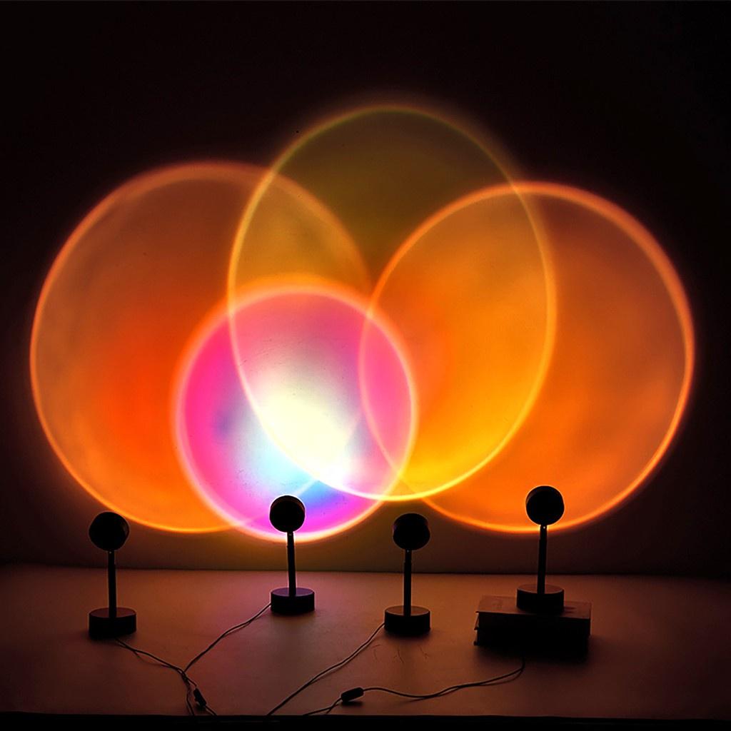 Đèn Led sống ảo TikTok chụp ảnh, quay phim, quay tiktok với hiệu ứng Mặt Trời, Cầu Vồng, Hoàng Hôn Đỏ