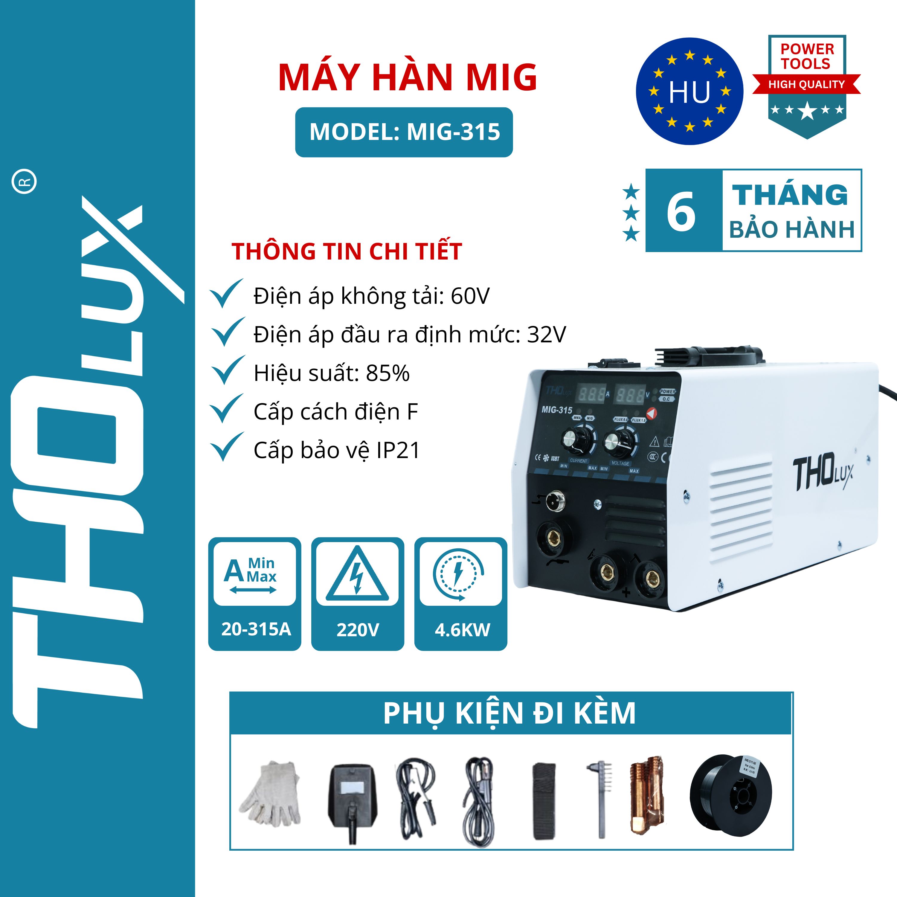 Máy hàn que điện tử Tholux Dòng dải hàn 20-315a