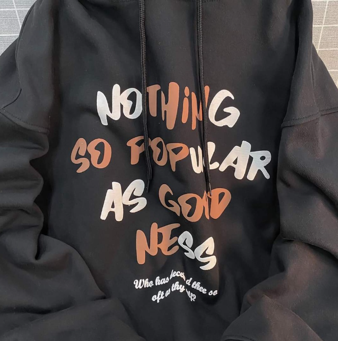 Hoodie POPU Nothing Nam nữ unisex form rộng chất nỉ bông dày dặn - hoodie chui đầu có mũ Oversize
