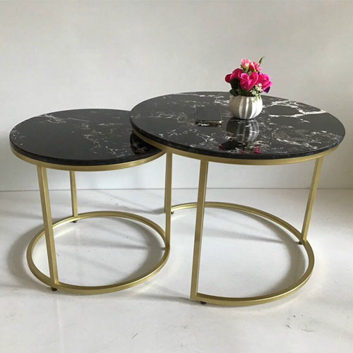 Bàn Sofa Mặt Đá Đôi DP-BT008