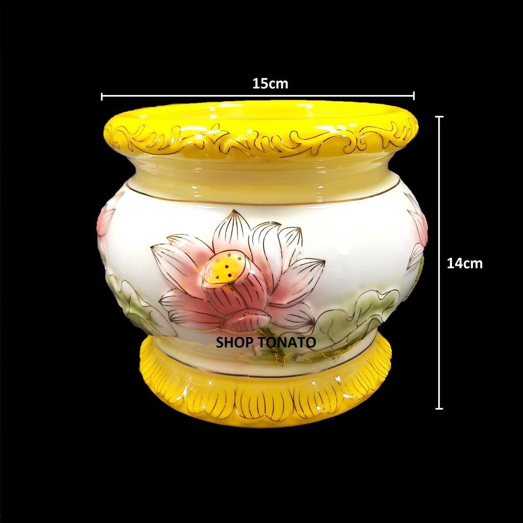 LƯ HƯƠNG,BÁT HƯƠNG PHẬT LANG ĐƯỜNG KÍNH 11CM,13CM,15CM