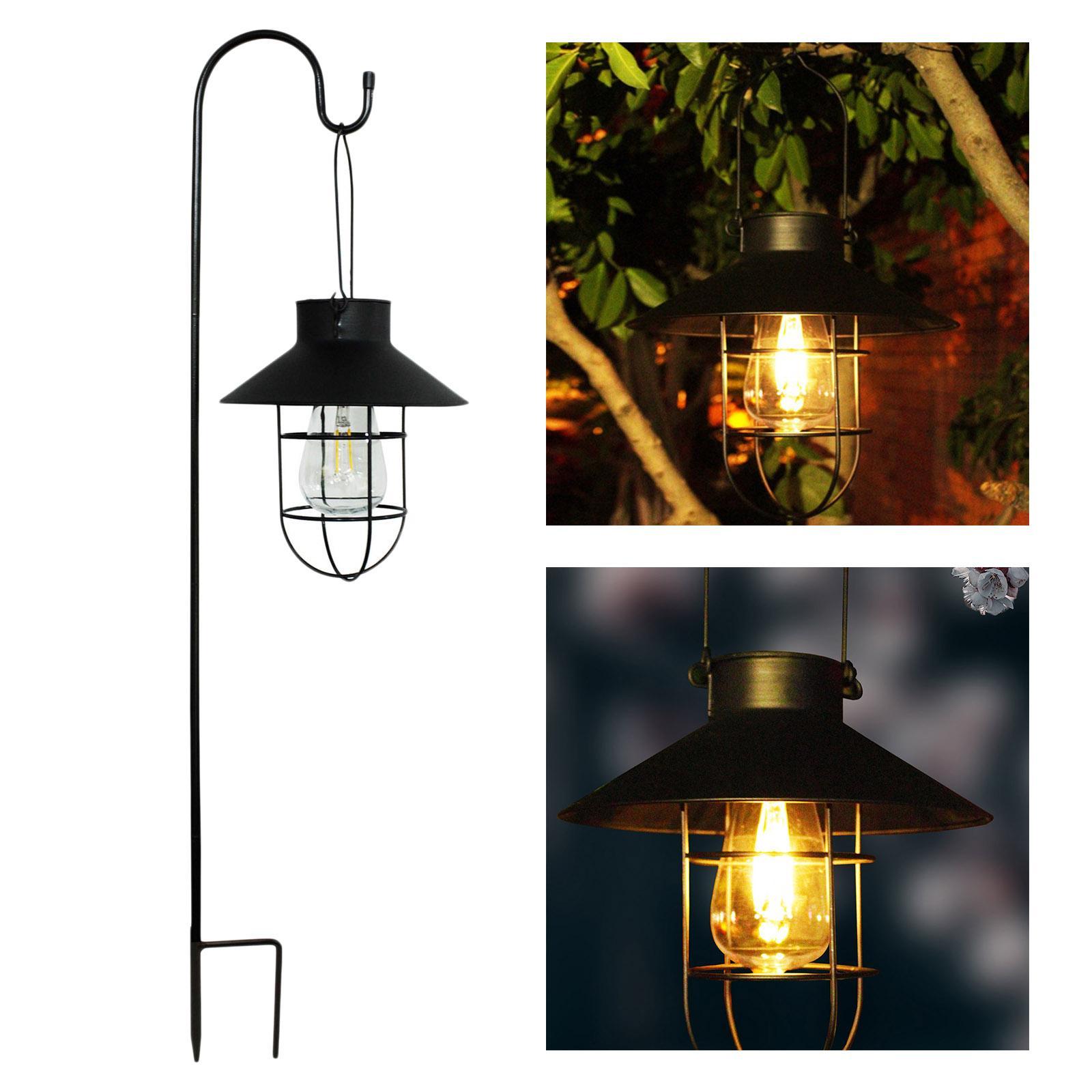 2x Solar Lantern Lamp Waterproof IP65 Lights Landscape for Patio