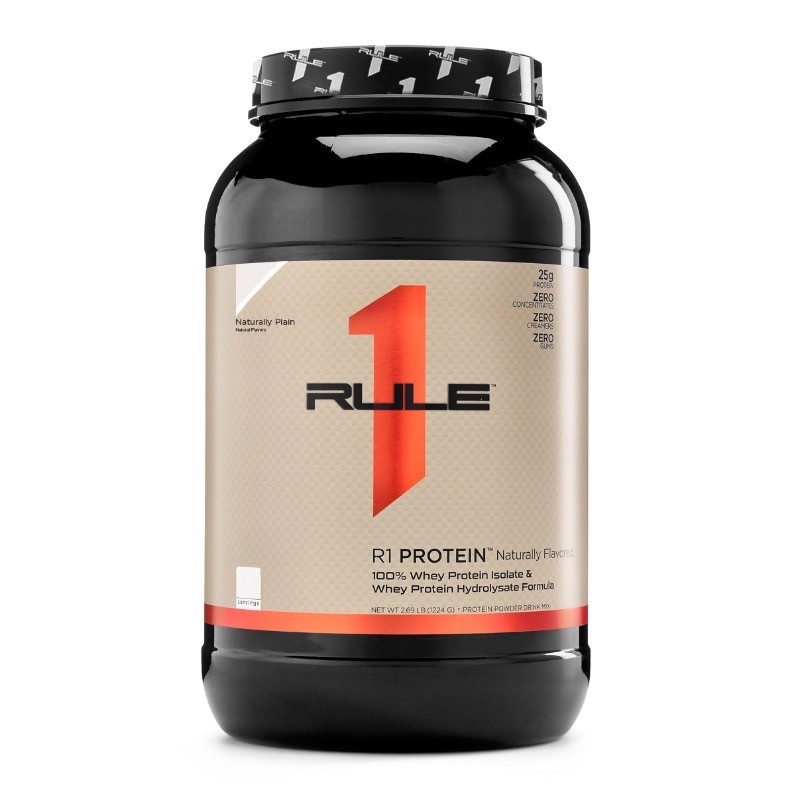 Sữa tăng cơ hương vị tự nhiên Rule 1 Protein Isolate/ Hydrolysate Naturally Plain 1.9lb - 30 servings