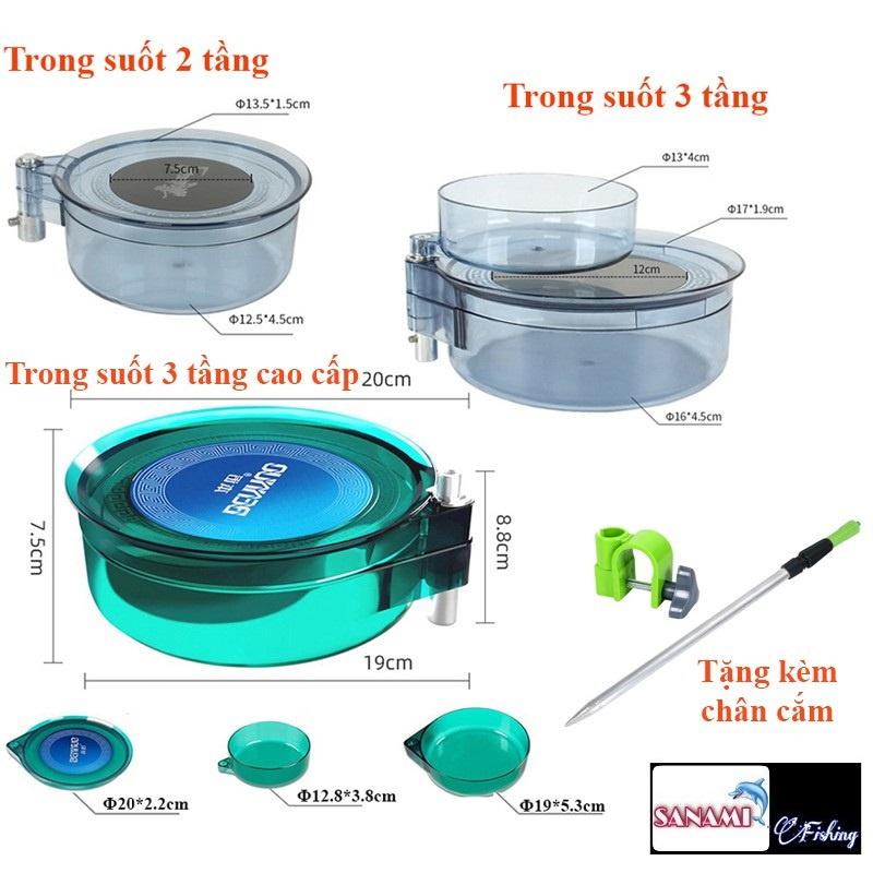 Khay Đựng Mồi Câu Cá,Câu Đài,Câu Đơn Tặng Đầy Đủ Phụ Kiện HPK4 - Sanami Fihsing