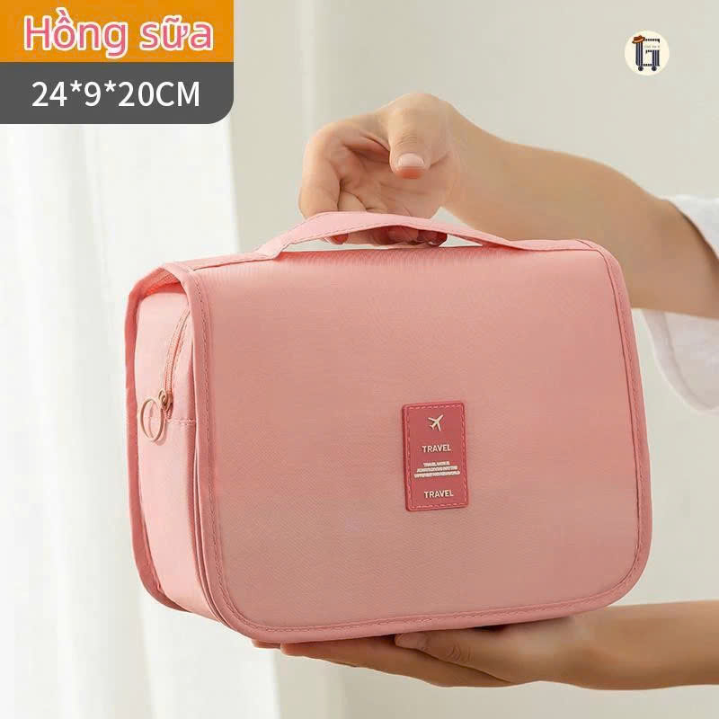 Túi Đựng Đồ Cá Nhân Du Lịch , Túi Đựng Mỹ Phẩm Kiểu Hàn Quốc MÀU CAM