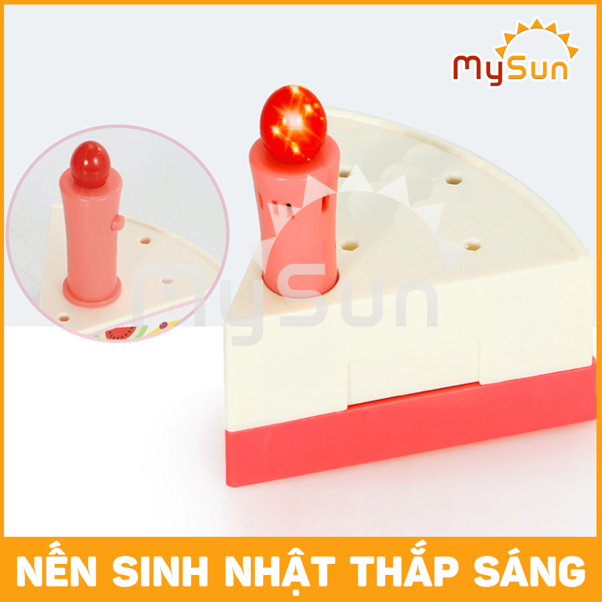 Đồ chơi TIỆC TRÀ cắt bánh kem sinh nhật có đèn cho bé gái bằng nhựa cao cấp – MySun