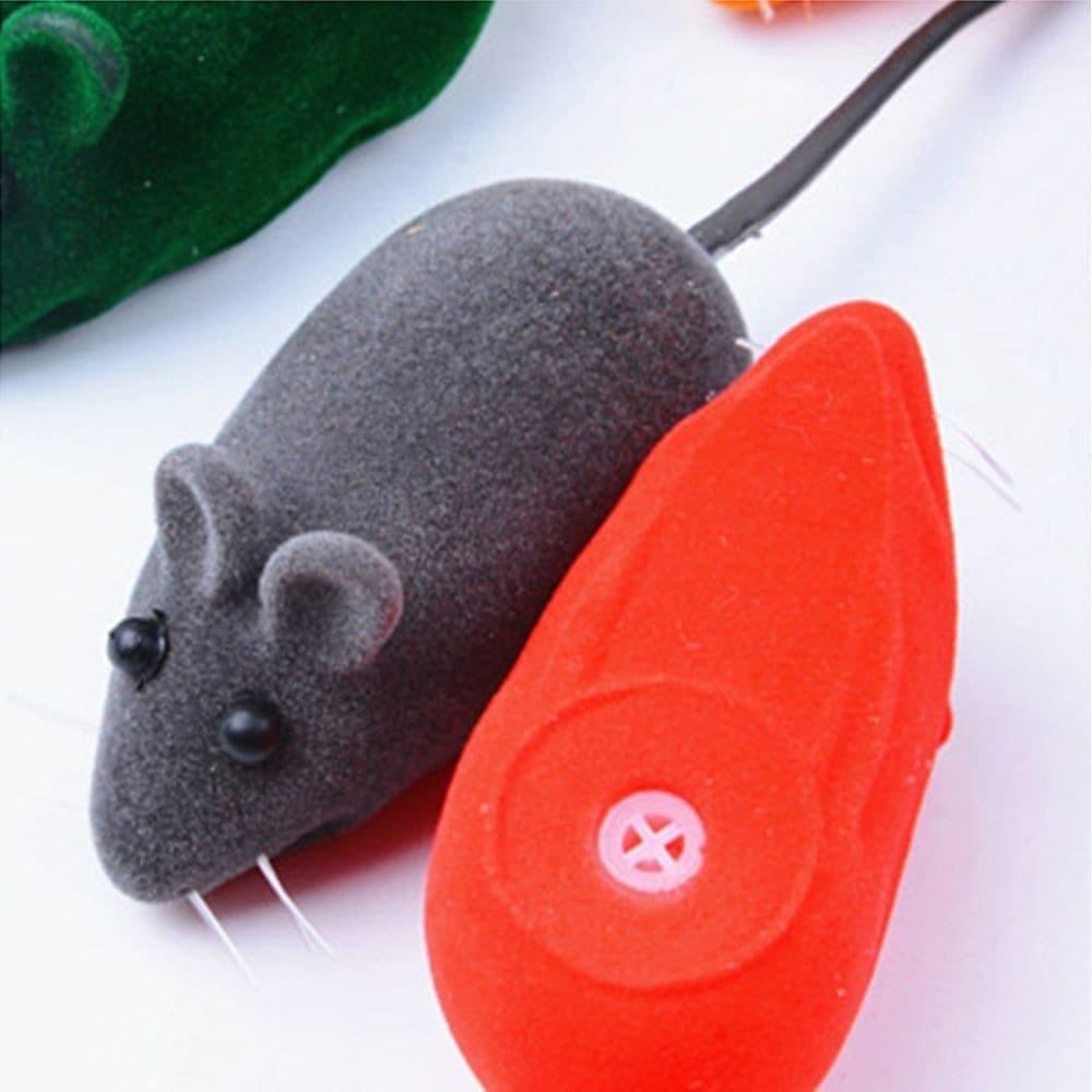 Chuột giả phát tiếng kêu sinh động dùng làm đồ chơi dành cho mèo cưng