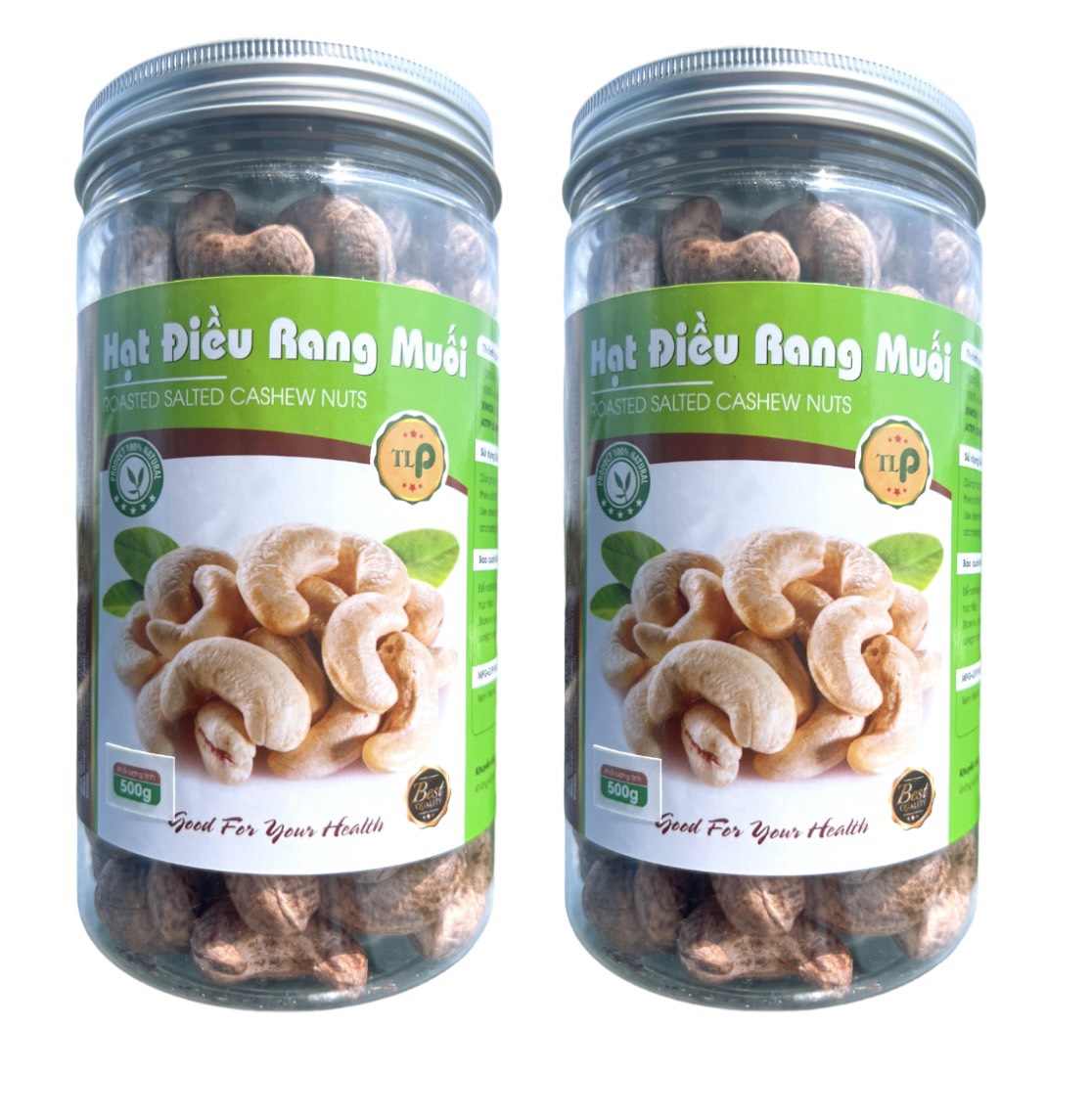 HẠT ĐIỀU RANG MUỐI A CỒ TO BÉO THƠM NGON CHẤT LƯỢNG HIỆU TÂN LỘC PHÁT - HỘP 450G