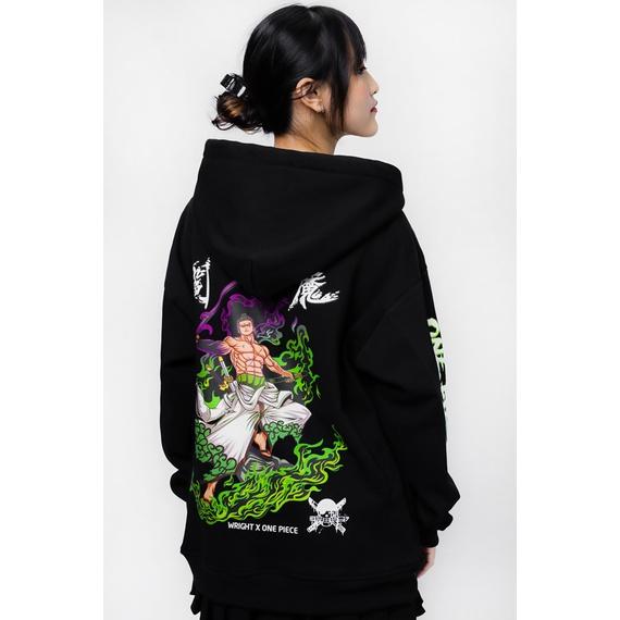 Áo hoodie anime Wrightz Zoro Roronoa One Piece đảo hải tặc unisex oversize street wear