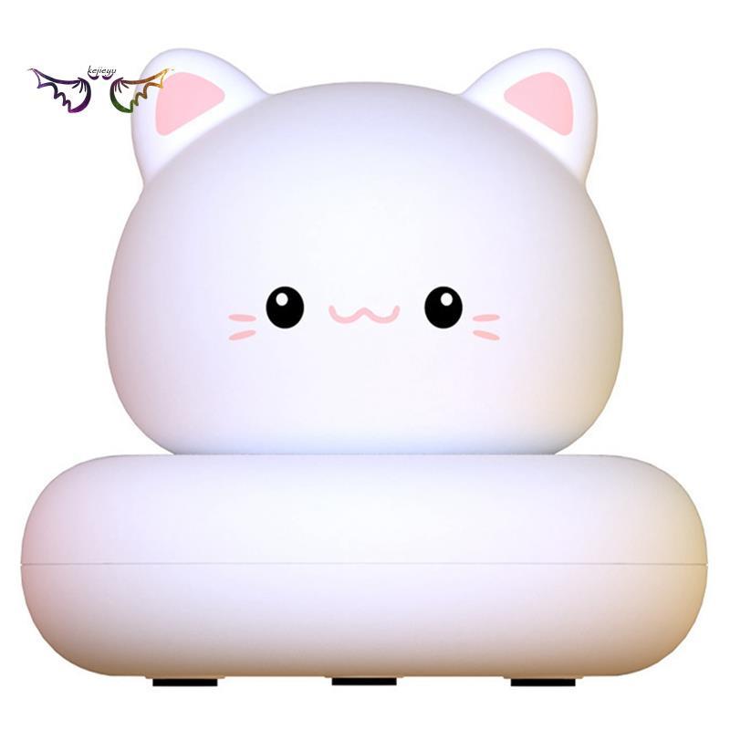 Kids Baby Night Light USB Rechargeable, Tap Control, Cat Design, Cute Gift for Baby,Girls,Boys Cartoon Kid Room Decor