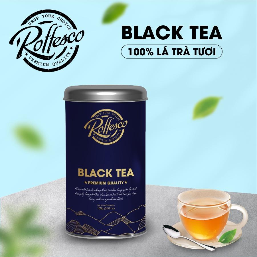Trà Đen ROFFESCO PREMIUM BLACK TEA Sạch Nguyên Chất Lon 100G