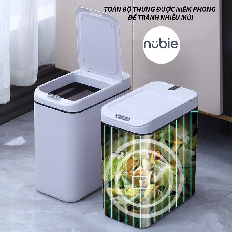 Thùng Rác Thông Minh Cảm Ứng Tự Động Đóng Mở Tiện Lợi Tránh Nhiễu Mùi Vệ Sinh An Toàn