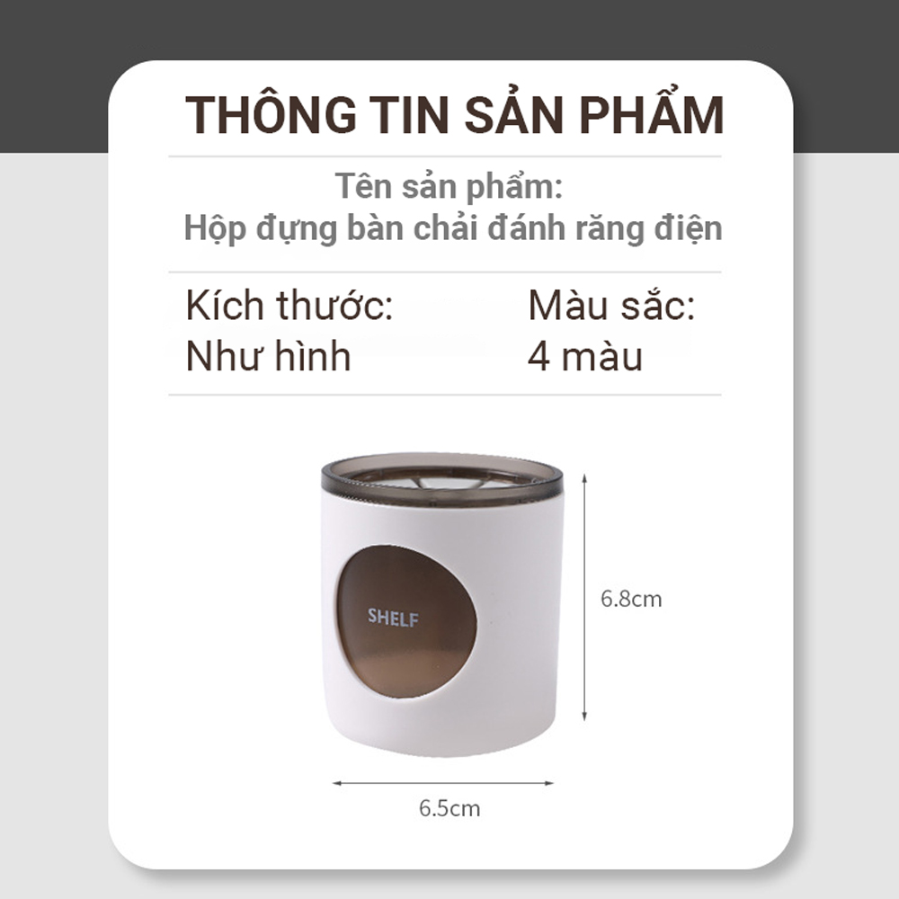 Giá Treo Bàn Chải Đánh Răng Điện Dán Tường KUNBE Tiết Kiệm Không Gian Nhà Tắm