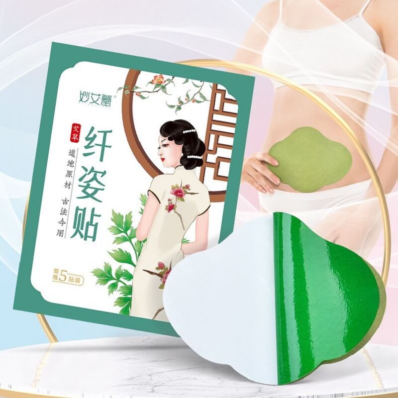 Hộp 5 Miếng Dán Bụng Mỡ Ngải Cứu Giảm Bụng Detox Thải Độc Cơ Thể Hiệu Quả Tiện Lợi
