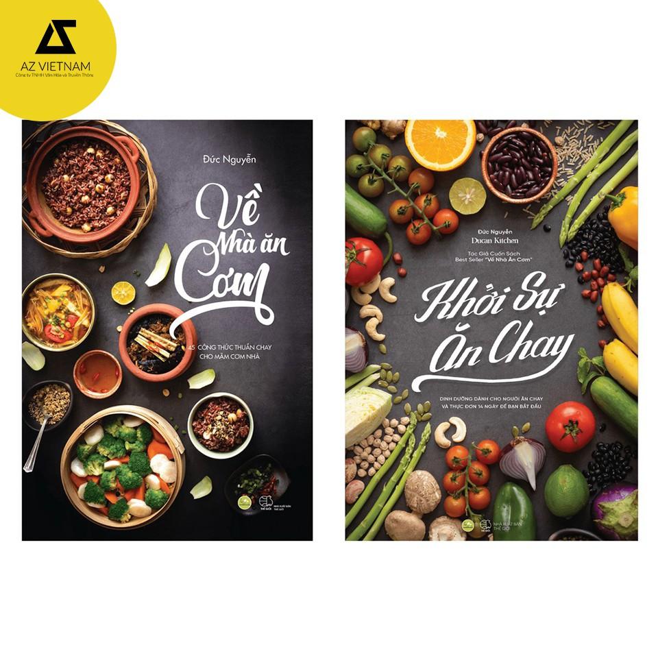 Sách - Combo Về nhà ăn cơm và Khởi sự ăn chay